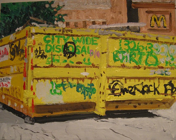 Yellow Dumpster