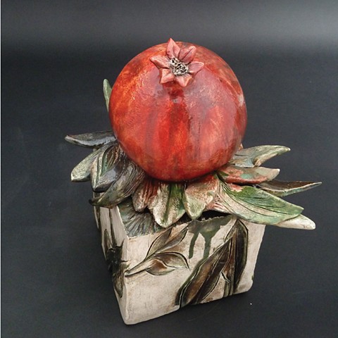 Box with Pomegranate Lid, View 2
SOLD