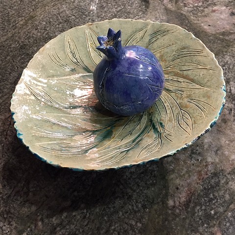 Blue Pomegranate and Bowl
SOLD