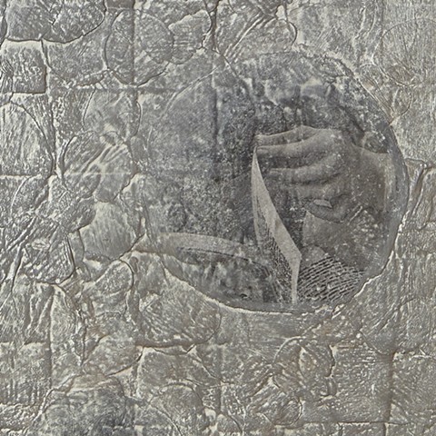Untitled (Silver Crenelation) detail
