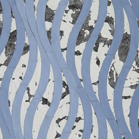 Bone Black, Titanium White and Cerulean (detail)