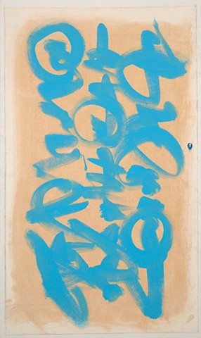 Blue Calligraphy