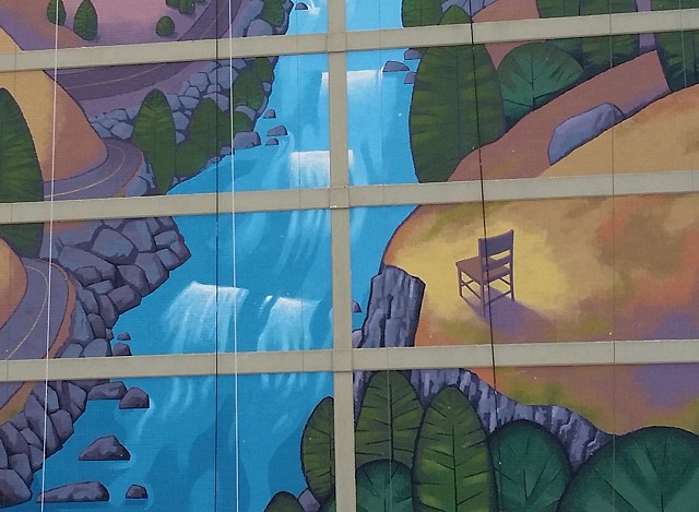 "Over the Valley" - detail