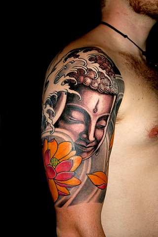 Buddha - lotus - water