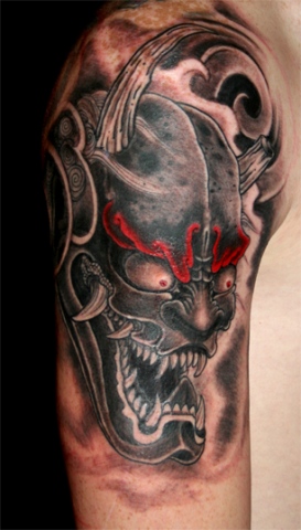 Oni - Demon ,black and red