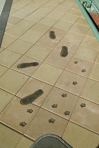 Bronze footprints, Sayer/Osborn, Pheonix ,Az