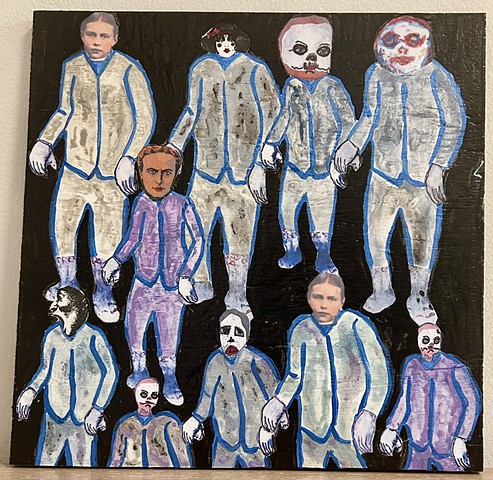 jenniferbeinhacker.com "self taught" "acrylic painting" "metallic painting"  "outsider art" "visionary art" "mixed media" "folk art" collage "raw art" "art naif" "naive art" surrealism expressionism "contemporary art" "modern art" "deviant art"  gray copper red blue  man men woman women black purple
