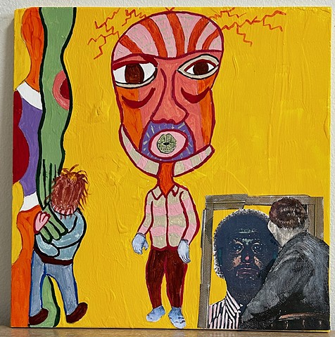 jenniferbeinhacker.com "self taught" "acrylic painting" "metallic painting" "watercolor painting" sharpie pens "outsider art" "visionary art" "mixed media" "folk art" collage "raw art" "art naif" "naive art" surrealism expressionism "contemporary art" "modern art" "deviant art" pink brown copper red orange blue pink boy child man men hair curtain 