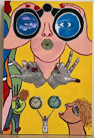 jenniferbeinhacker.com "self taught" "acrylic painting" "metallic painting" "watercolor painting" sharpie pens "outsider art" "visionary art" "mixed media" "folk art" collage "raw art" "art naif" "naive art" surrealism expressionism "contemporary art" "modern art" "deviant art" faces boy girl woman hands watches eyes  pink brown copper red orange blue pink  teeth man men woman women 