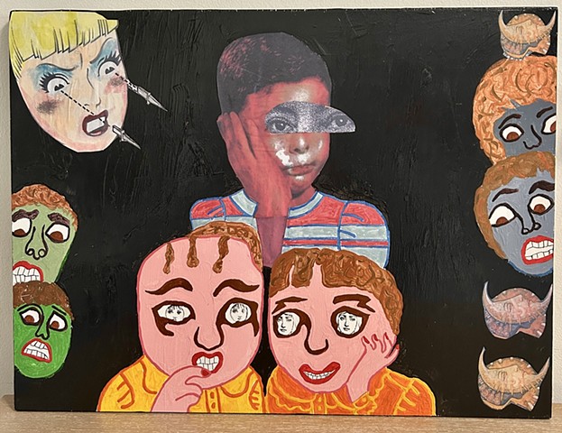 jenniferbeinhacker.com "self taught" "acrylic painting" "metallic painting" "watercolor painting"  "outsider art" "visionary art" "mixed media" "folk art" collage "raw art" "art naif" "naive art" surrealism expressionism "contemporary art" "modern art" "deviant art" brown copper red orange blue pink  man men woman women black green yellow copper gold brown