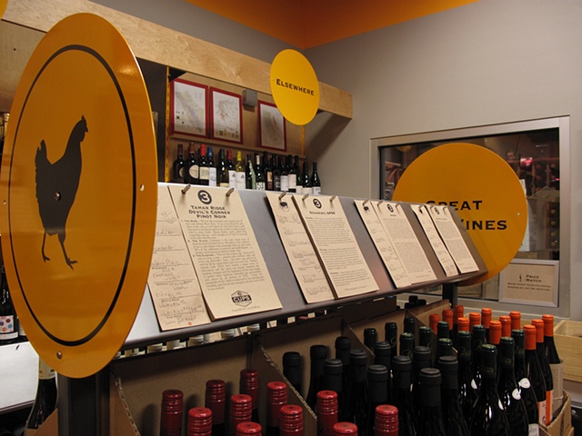3 Cups Wine Display System