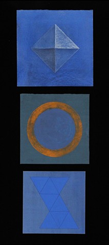 "Quintessence” 

15 gouaches on paper
 14" x 14"
 "Air" (Detail)

2014