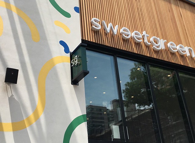 Exterior mural at Sweetgreen's Upper Eastside location