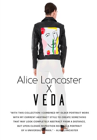 Collection of hand-painted jackets for VEDA