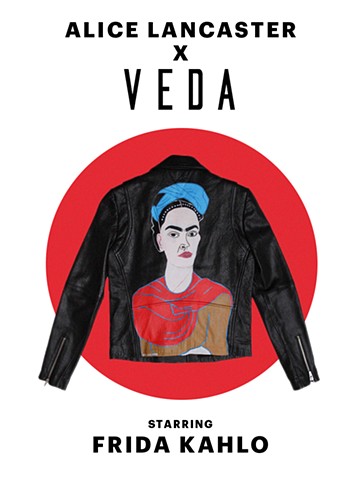 Collection of hand-painted jackets for VEDA