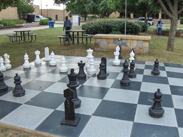 Giant Outdoor Chessboard, granite 