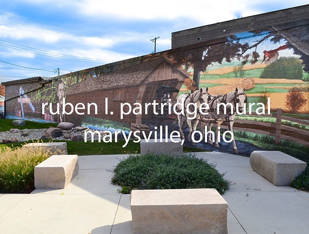 ruben l. partridge mural Marysville, Ohio