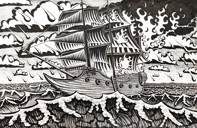 Fire at Sea concept drawing