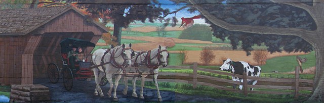 detail partridge mural