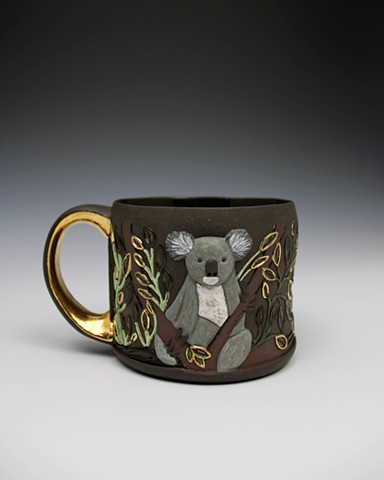 Koala with Eucalyptus Cup