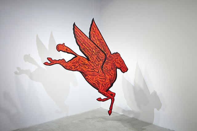 Tailspin, 2012, installation view