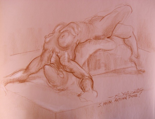Life Drawing Model
5 min. action pose