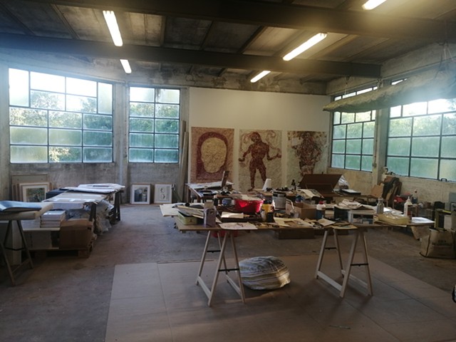  de dessin et de collage / Drawing and collage studio