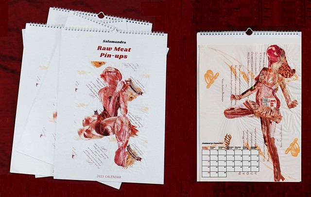 Raw Meat Pin-ups Calendar 2023 