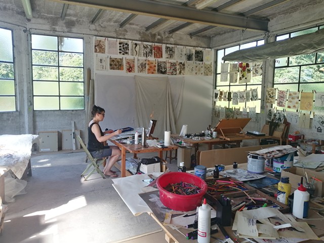  de dessin et de collage / Drawing and collage studio