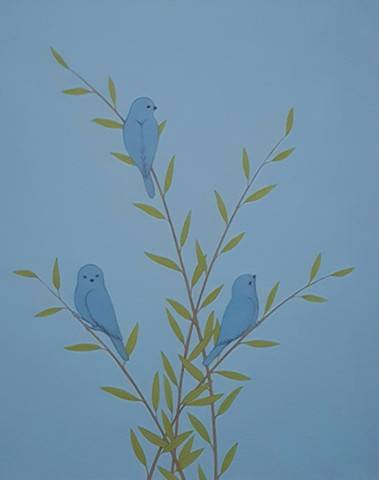 Three Birds on a Bush