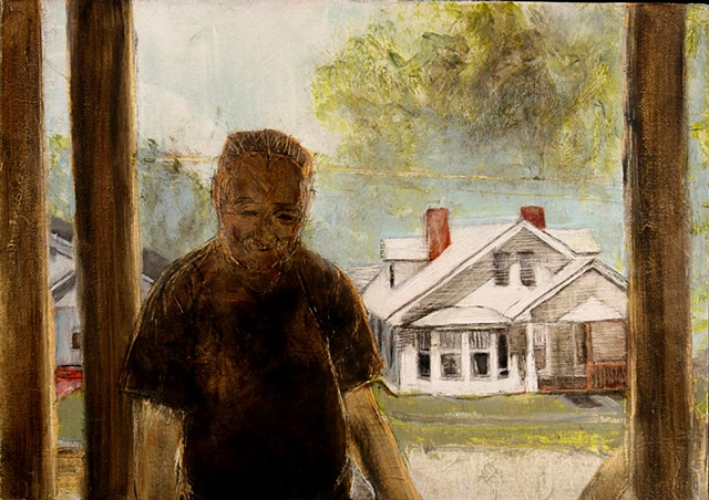 Untitled (Tommy at the front door)