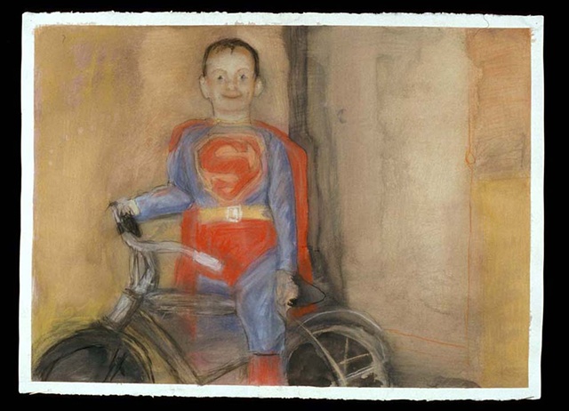 Superman on a bike