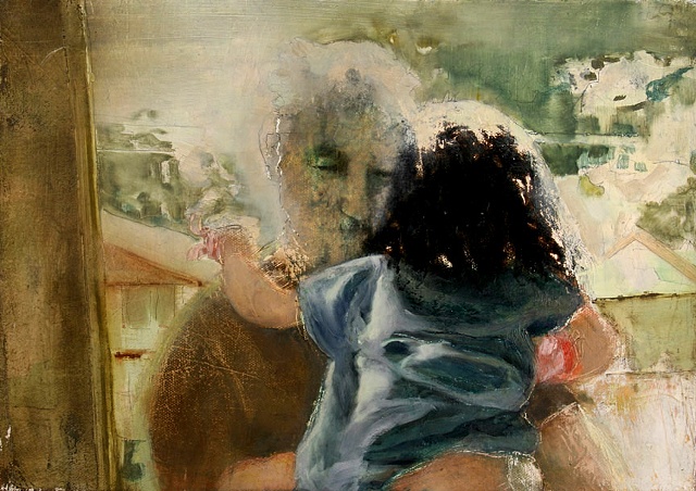 Untitled (Tommy with his great-grand daughter