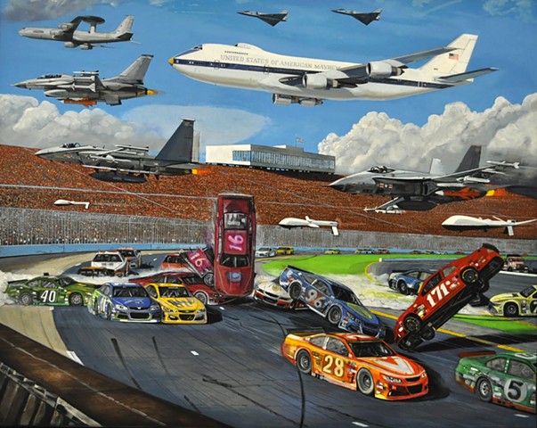 Leiv Fagereng paintings jets nascar
