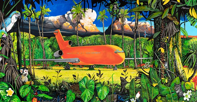 Hey Love bar Jupiter Hotel jet painting Leiv Fagereng