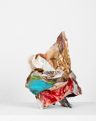 mixed-media abstract sculpture