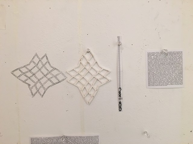 3D printed object, tracing, inspirational material, conceptual artist statement