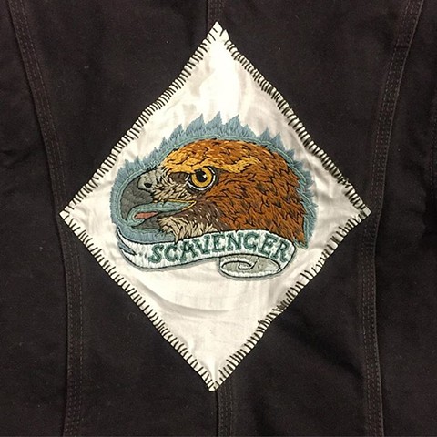"Scavenger" work vest patch