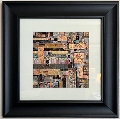 Copper Pieces Framed Example