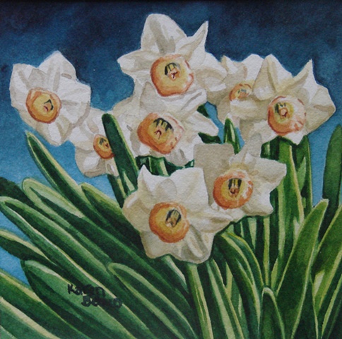 Daffodils-Framed