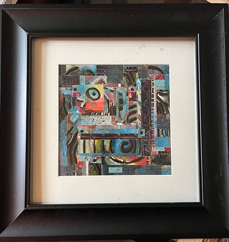 Framed Blue Spiral Example