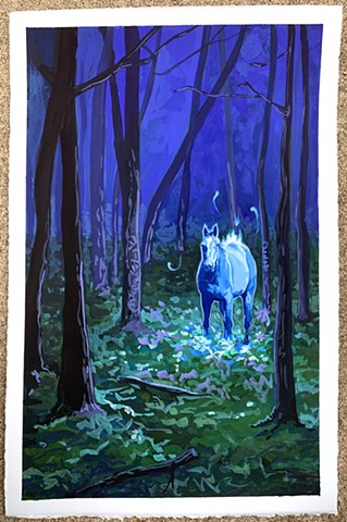 Blue Horse (Study)