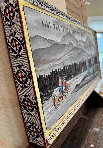 Frame Border "Kill The Indian Save The Man"