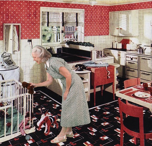 1938 Kitchen with Playpen
(Toys for Babies)