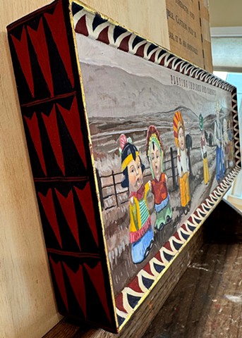 Frame Border "Playing Indians And Cowboys"