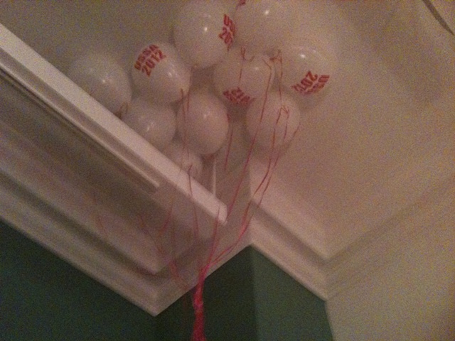 USSA Balloons on the ceiling