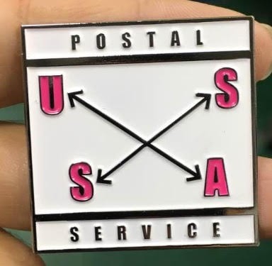 USSA Postal Service, Service Pin