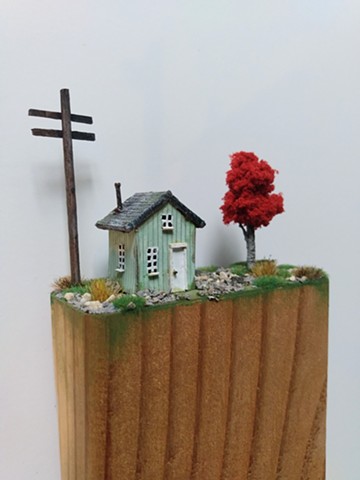 Green Shanty Red Tree