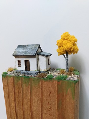 Little House Yellow Tree