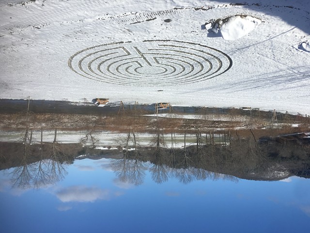 East End Park Labyrinth (winter)